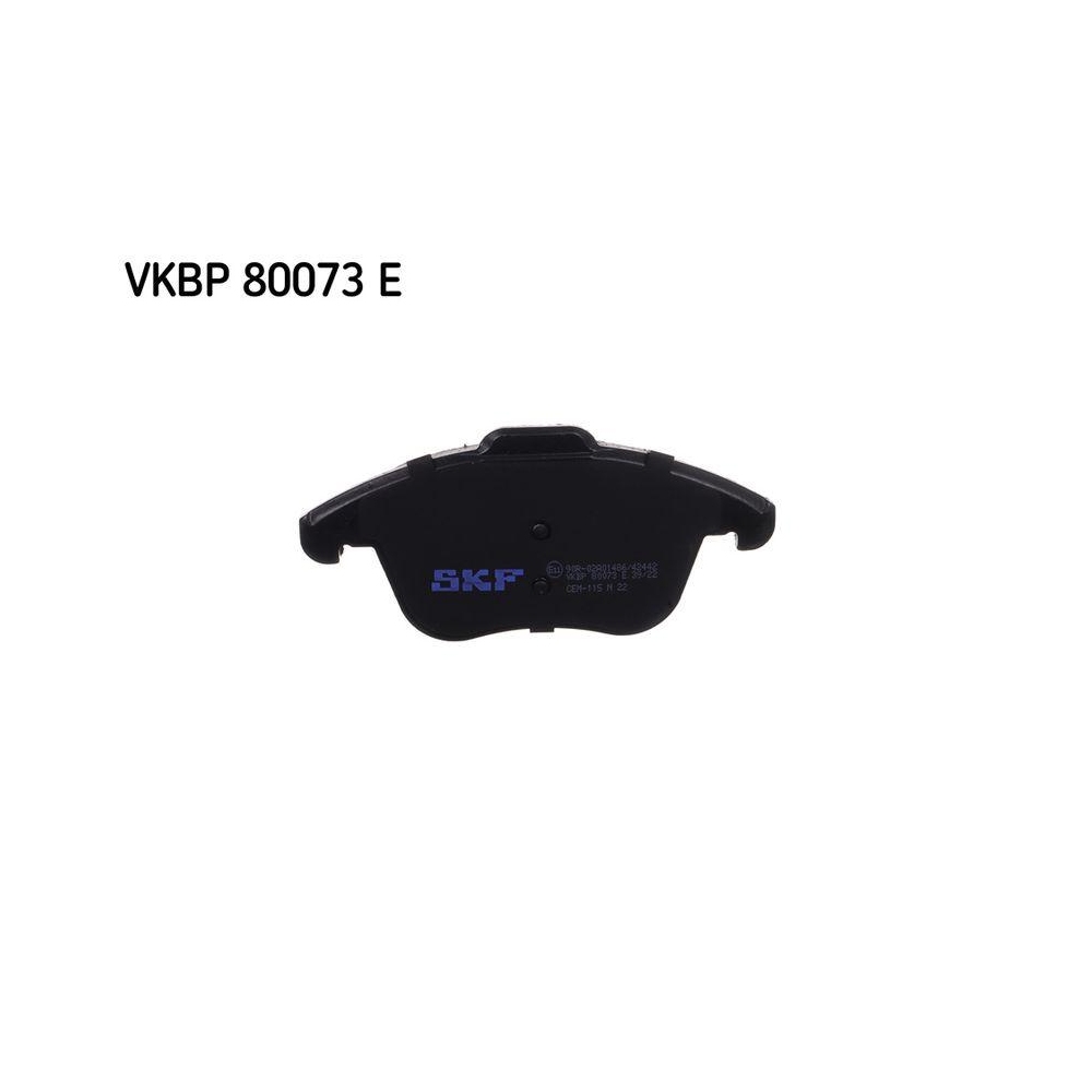 Bremsbelagsatz, Scheibenbremse SKF VKBP 80073 E f&uuml;r AUDI SEAT VW, Vorderachse