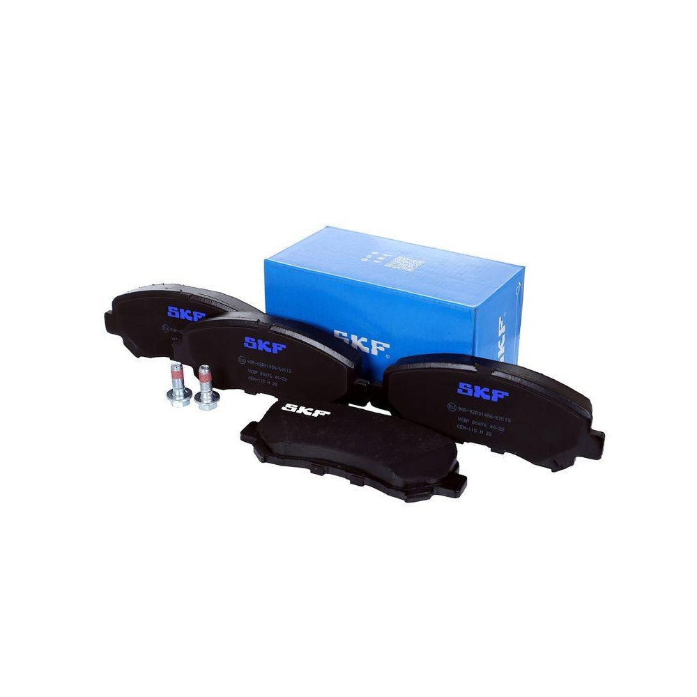 Bremsbelagsatz, Scheibenbremse SKF VKBP 80076 f&uuml;r RENAULT, Vorderachse