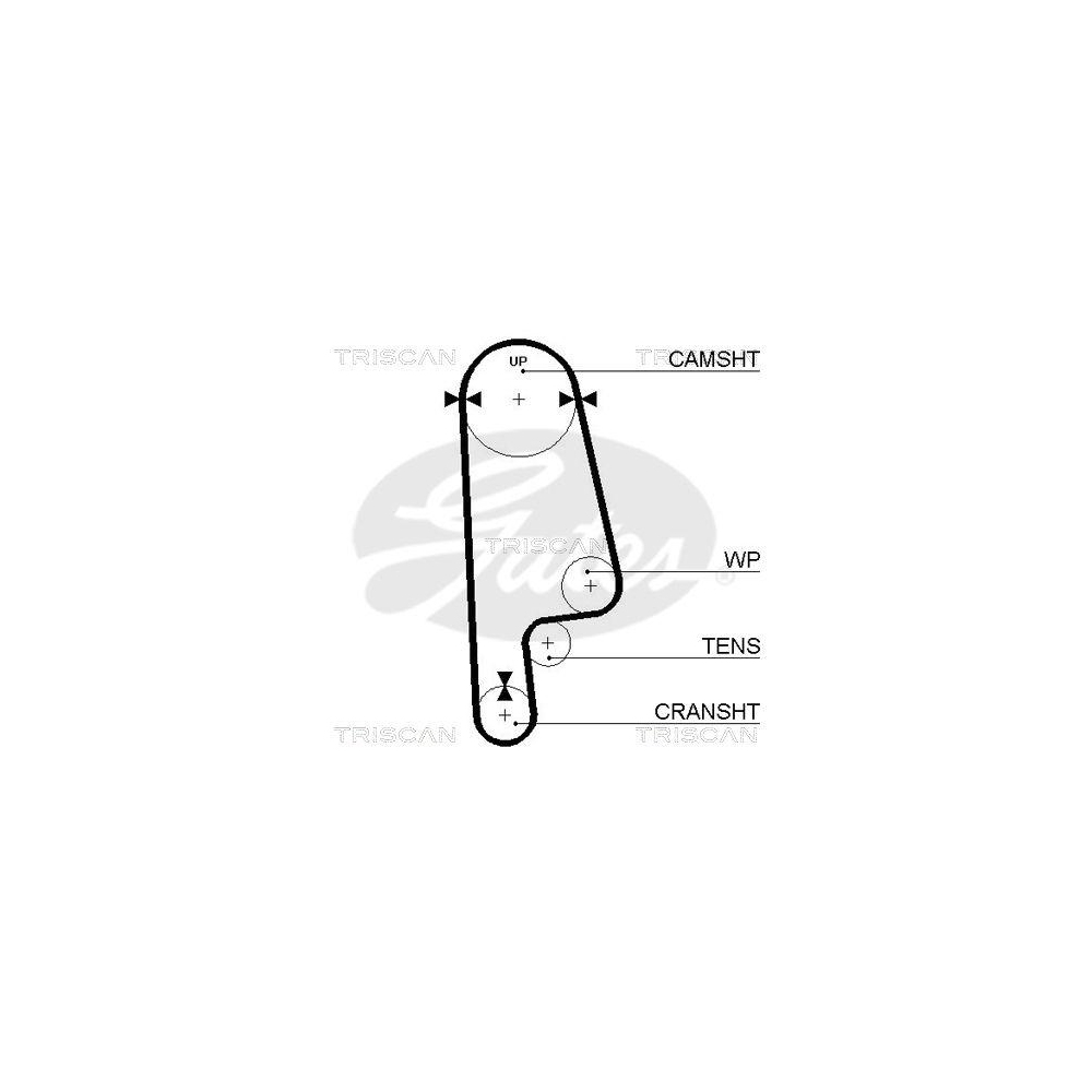 Zahnriemen TRISCAN 8645 5234xs für AUSTIN HONDA ISUZU MG MORRIS ROVER TRIUMPH
