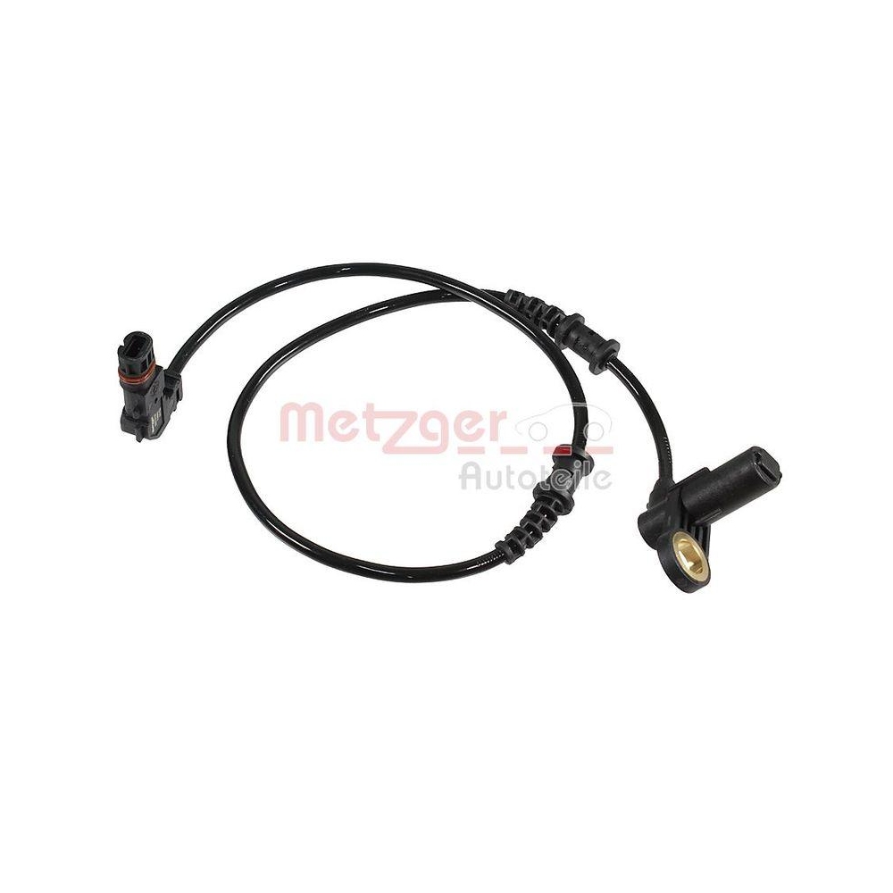 Sensor, Raddrehzahl METZGER 0900037 f&uuml;r MERCEDES-BENZ, Vorderachse links
