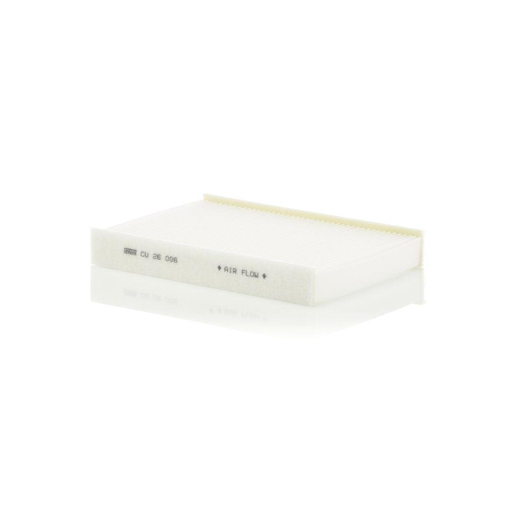 Filter, Innenraumluft MANN-FILTER CU 26 006 für VAG, unter der Mittelkonsole