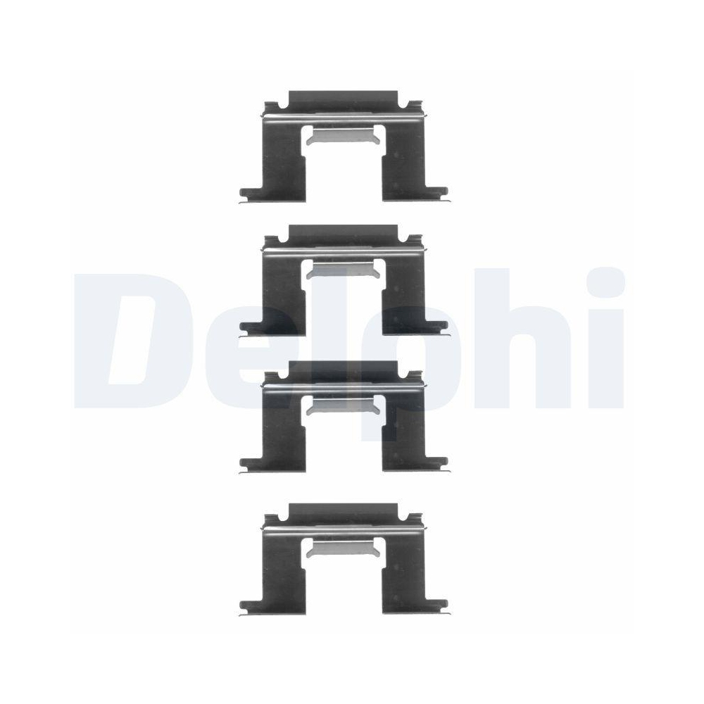 DELPHI LX0077 Zubeh&ouml;rsatz, Scheibenbremsbelag f&uuml;r, Vorderachse