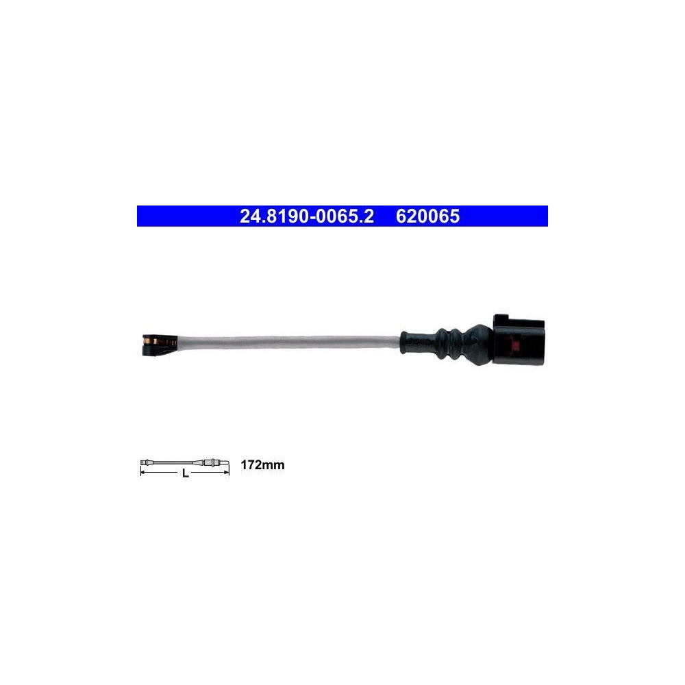 Warnkontakt, Bremsbelagverschlei&szlig; ATE 24.8190-0065.2 f&uuml;r SEAT SKODA VAG