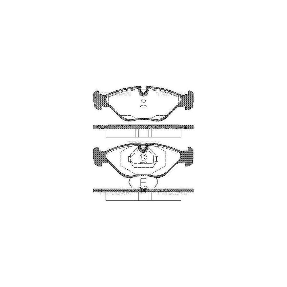 Bremsbelagsatz, Scheibenbremse TRISCAN 8110 65985 f&uuml;r SAAB, Vorderachse