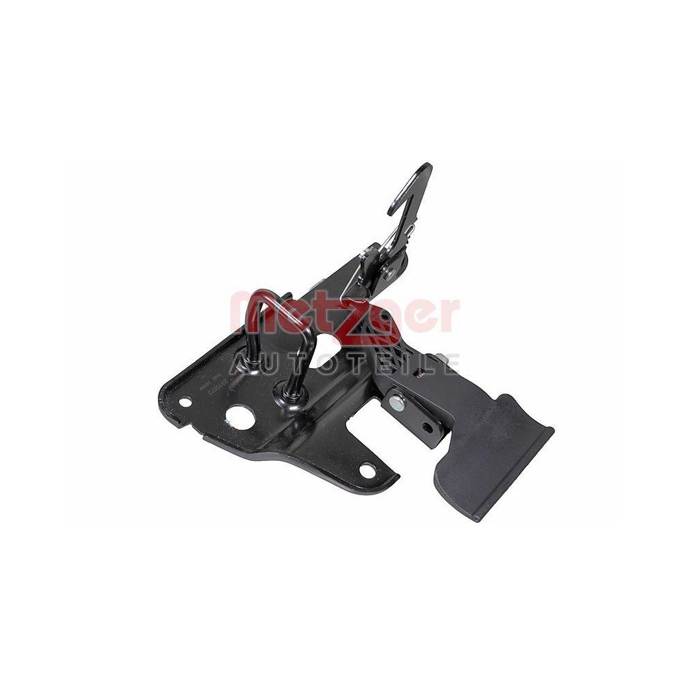 Sicherungshaken, Motorhaubenschloss METZGER 2310873 f&uuml;r AUDI, mitte, oben