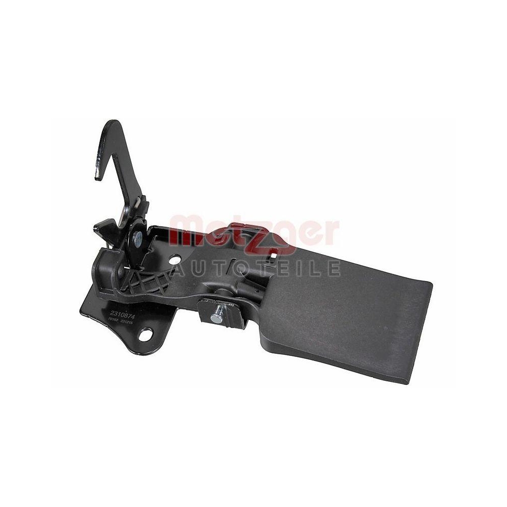 Sicherungshaken, Motorhaubenschloss METZGER 2310874 für AUDI, mitte, oben