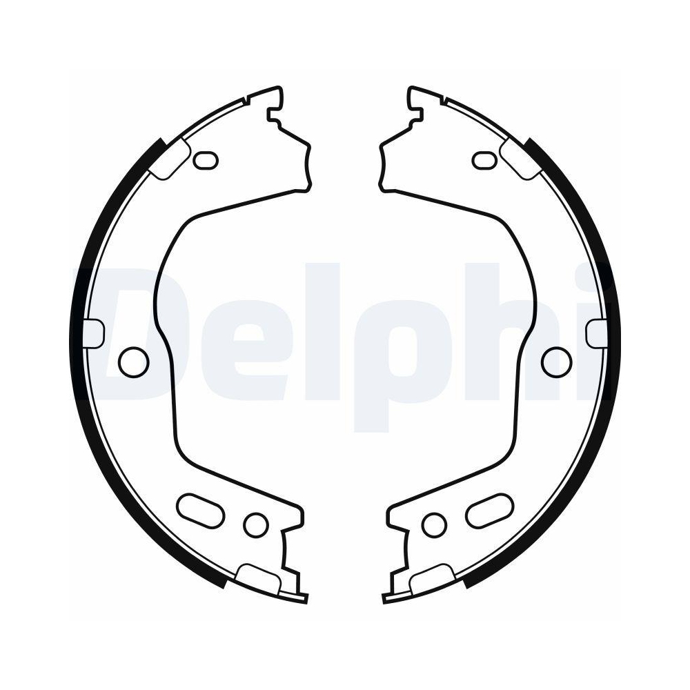 DELPHI LS2154 Bremsbackensatz, Feststellbremse f&uuml;r HYUNDAI, Hinterachse