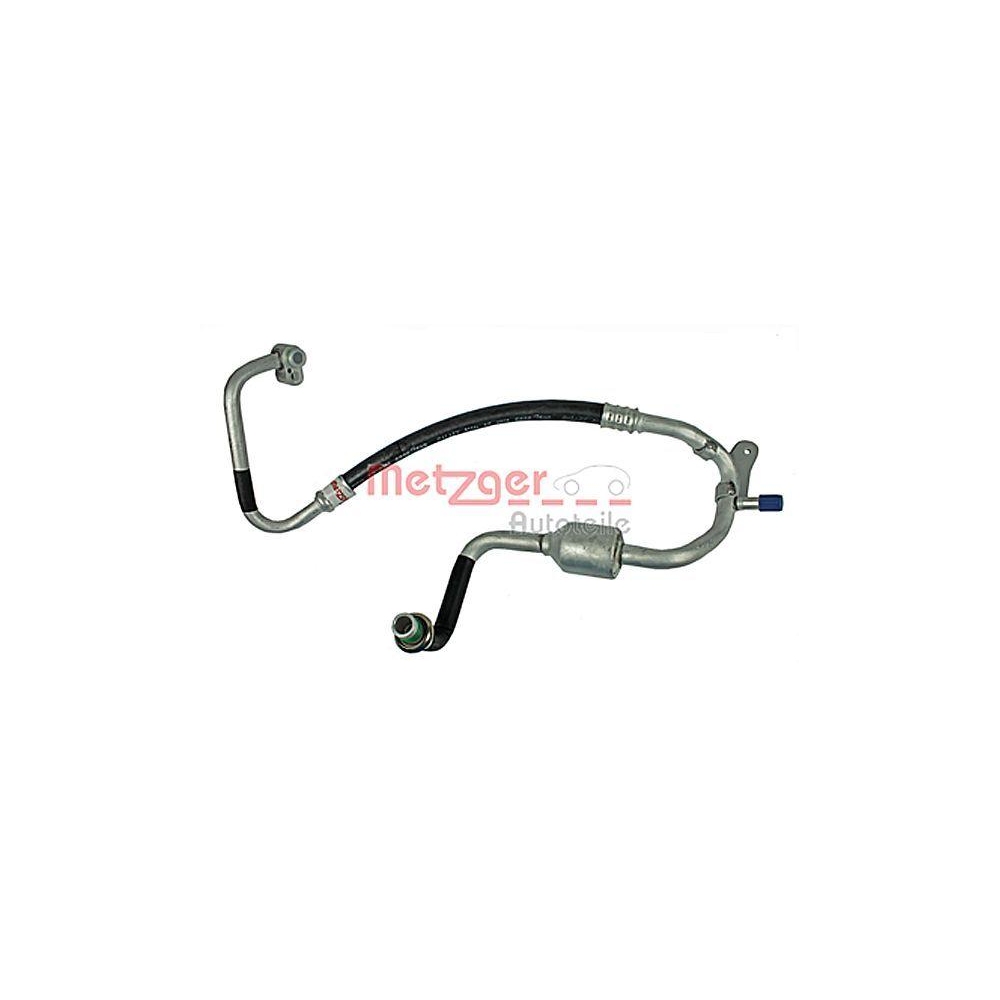 Hochdruck-/Niederdruckleitung, Klimaanlage METZGER 2360021 für FORD VAG, vorne