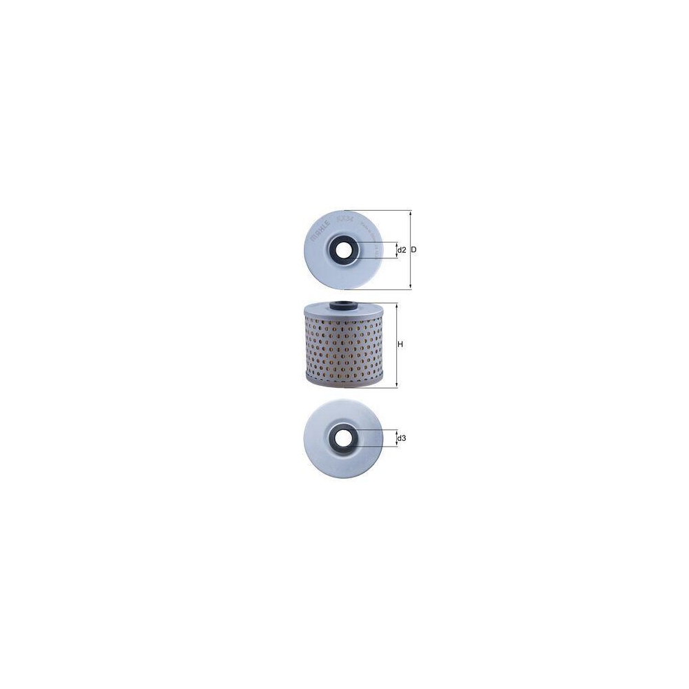 Kraftstofffilter KNECHT KX 34 f&uuml;r GMC IVECO MAN MERCEDES-BENZ PORSCHE RENAULT VM