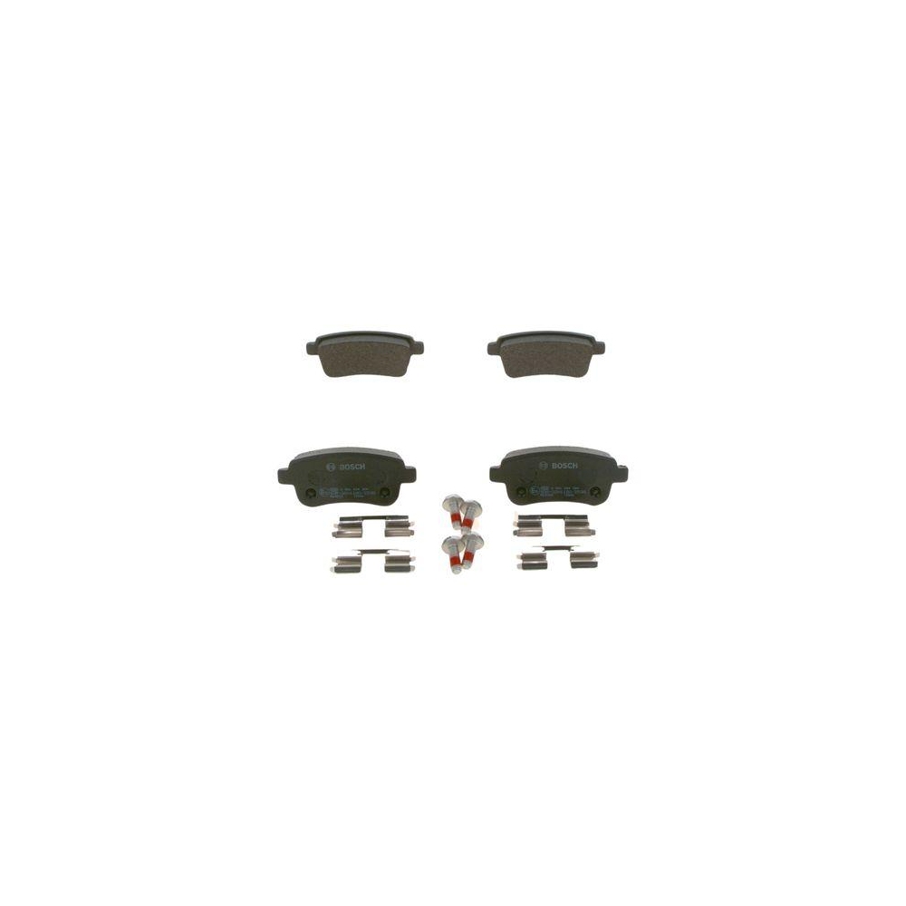 Bremsbelagsatz, Scheibenbremse BOSCH 0 986 494 384 f&uuml;r RENAULT DACIA