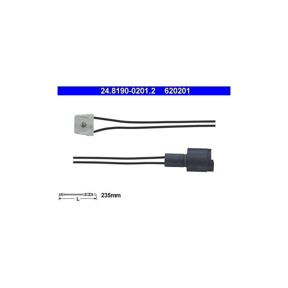 Warnkontakt, Bremsbelagverschleiß ATE 24.8190-0201.2 für BMW, Vorderachse