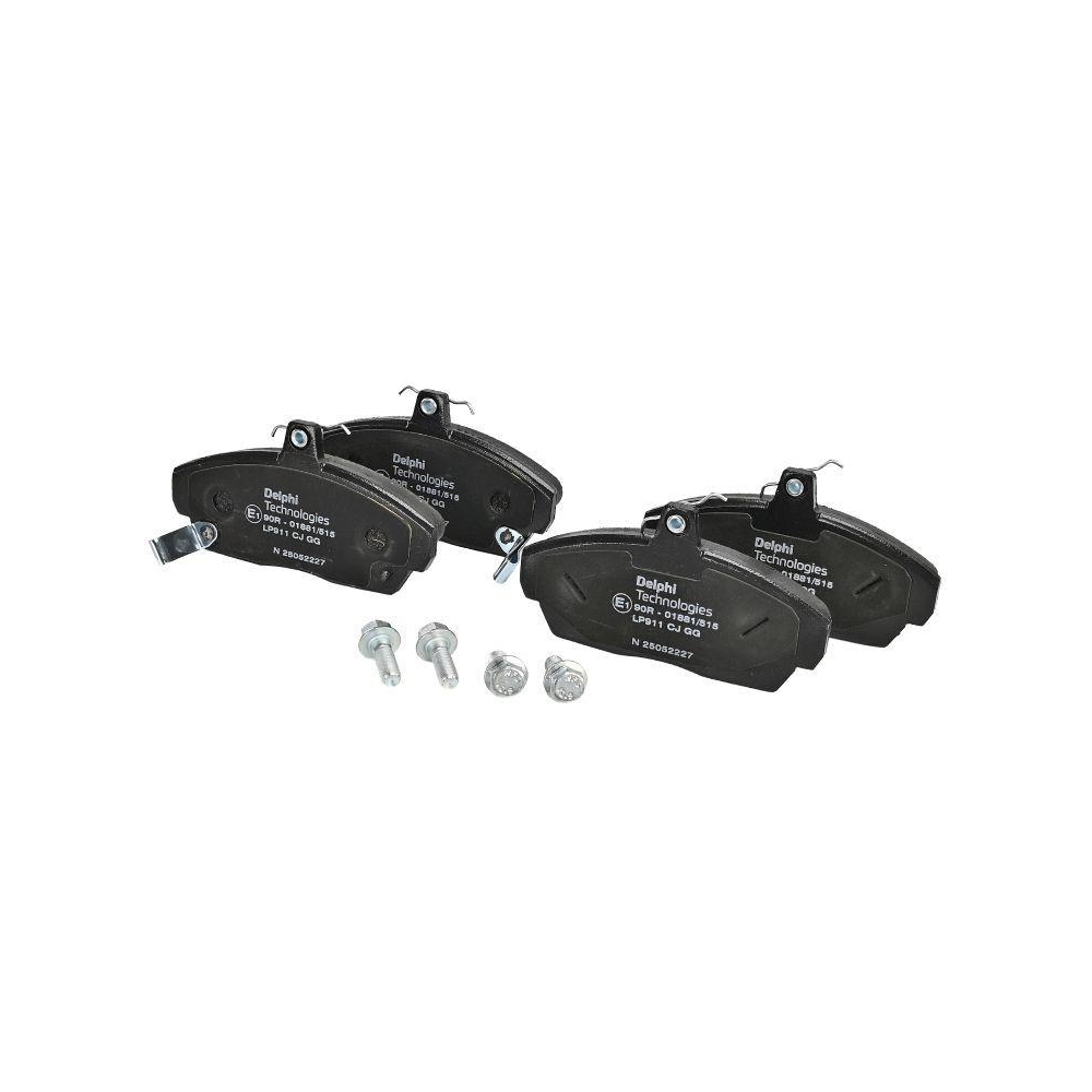 DELPHI LP911 Bremsbelagsatz, Scheibenbremse für HONDA MG ROVER LOTUS