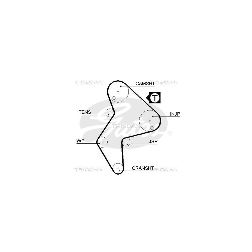 Zahnriemen TRISCAN 8645 5249xs f&uuml;r CITRO&Euml;N FIAT LANCIA PEUGEOT DANA