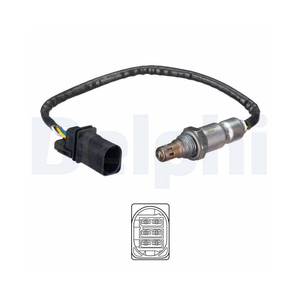 DELPHI ES21314-12B1 Lambdasonde f&uuml;r FIAT, vor Katalysator