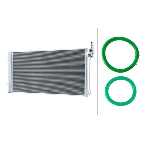 HELLA 8FC 366 222-531 Kondensator, Klimaanlage >>> Easy2Fit <<< f&uuml;r LAND ROVER