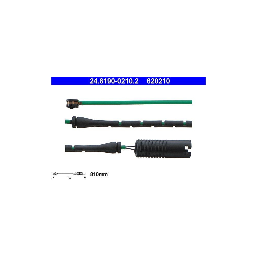 Warnkontakt, Bremsbelagverschlei&szlig; ATE 24.8190-0210.2 f&uuml;r BMW, Vorderachse