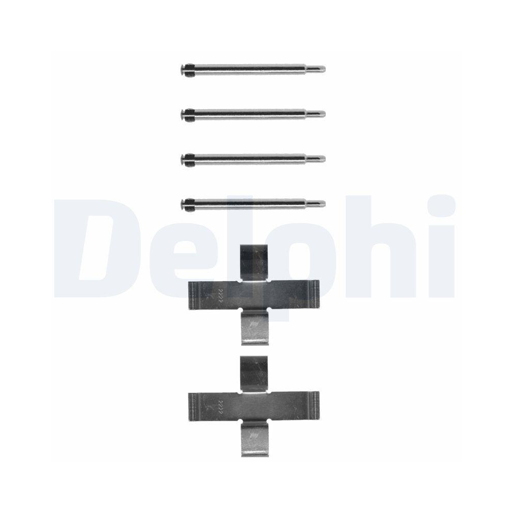 DELPHI LX0103 Zubeh&ouml;rsatz, Scheibenbremsbelag f&uuml;r PORSCHE VW, Vorderachse