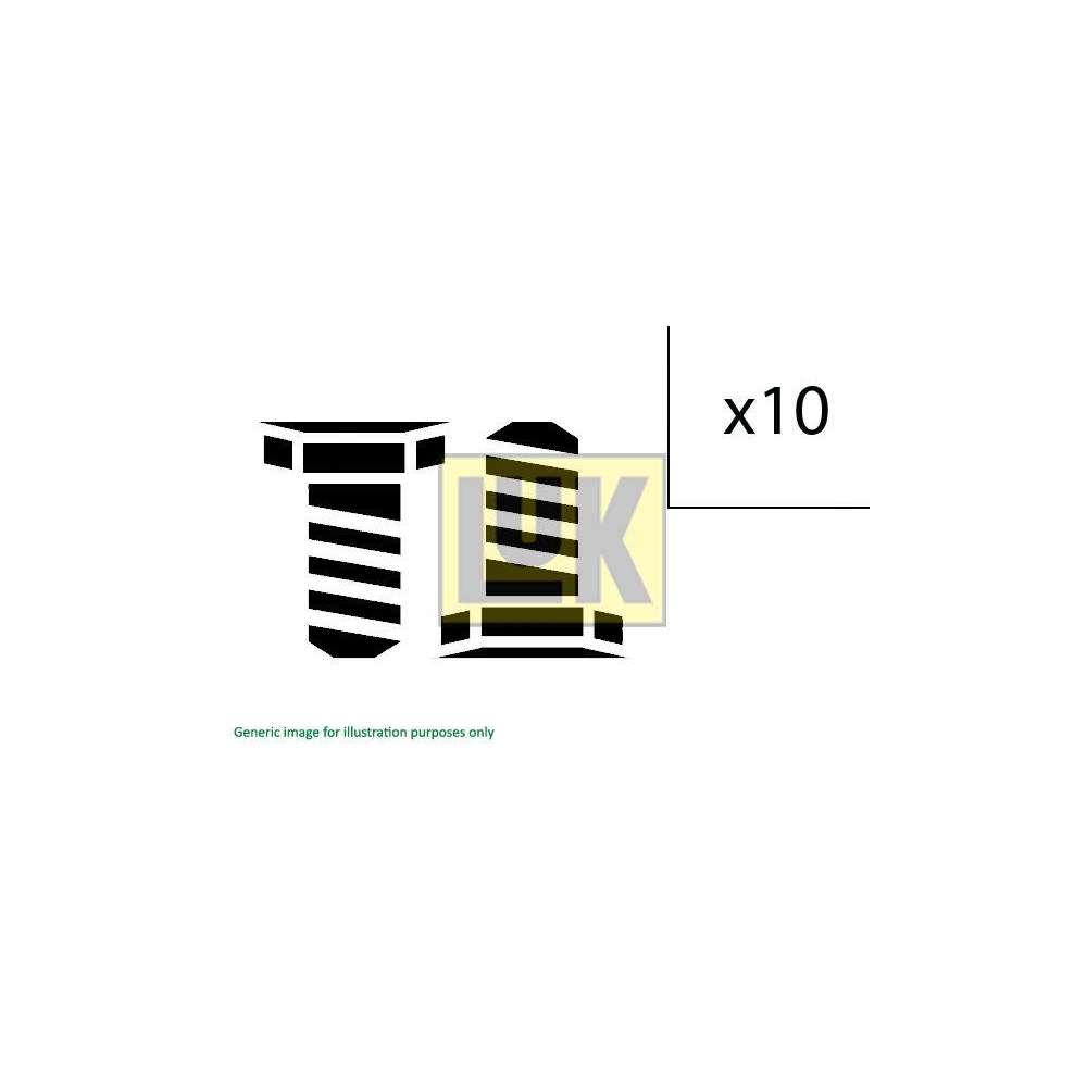 Schraubensatz, Schwungrad Schaeffler LuK 411 0161 10 für FORD VOLVO