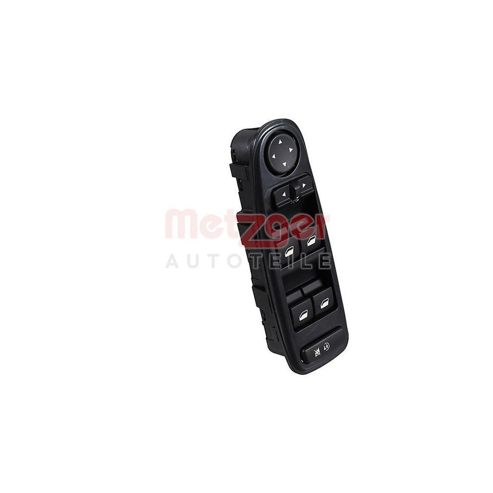 Schalter, Fensterheber METZGER 09161087 für CITROËN CITROËN/PEUGEOT, vorne