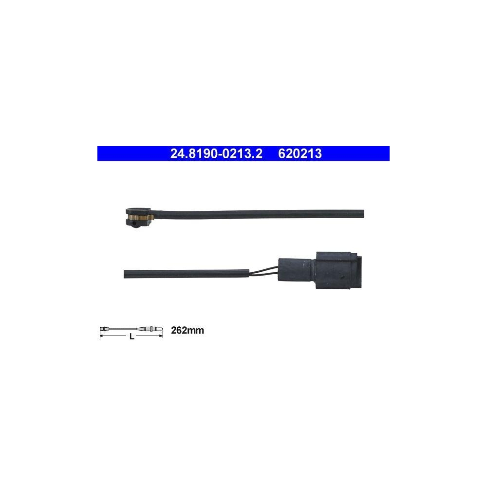 Warnkontakt, Bremsbelagverschlei&szlig; ATE 24.8190-0213.2 f&uuml;r BMW, Hinterachse