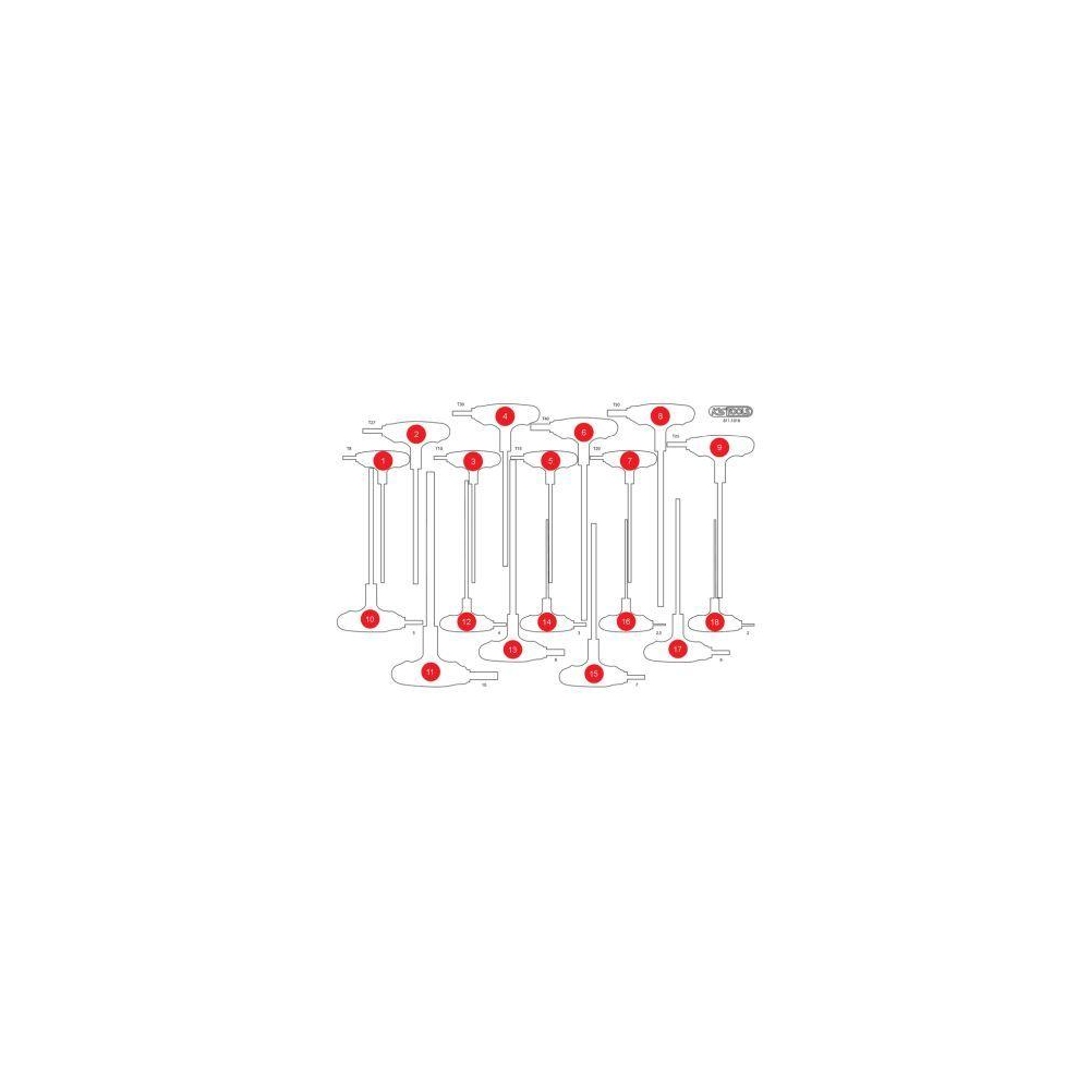 Schaumstoffeinlage, Sortimentskasten KS TOOLS 811.1018-97 für