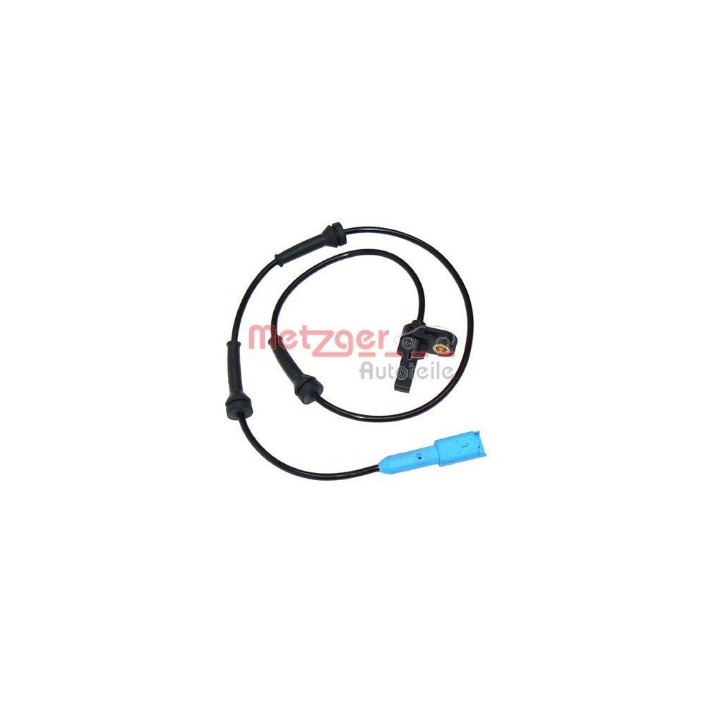 Sensor, Raddrehzahl METZGER 0900061 f&uuml;r PEUGEOT, Hinterachse links