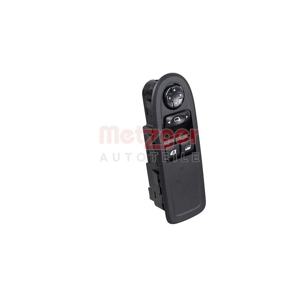 Schalter, Fensterheber METZGER 09161088 für CITROËN CITROËN/PEUGEOT, vorne