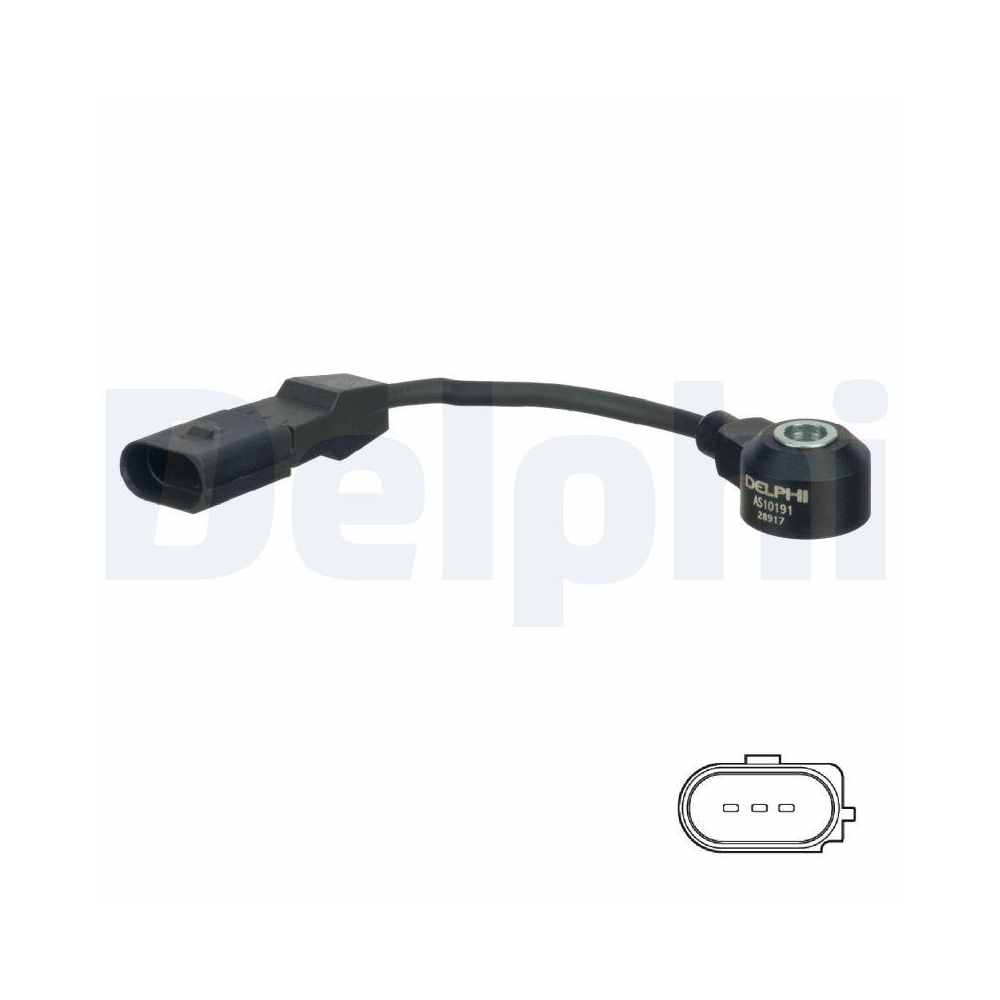 DELPHI AS10191 Klopfsensor f&uuml;r AUDI SEAT SKODA VW VAG