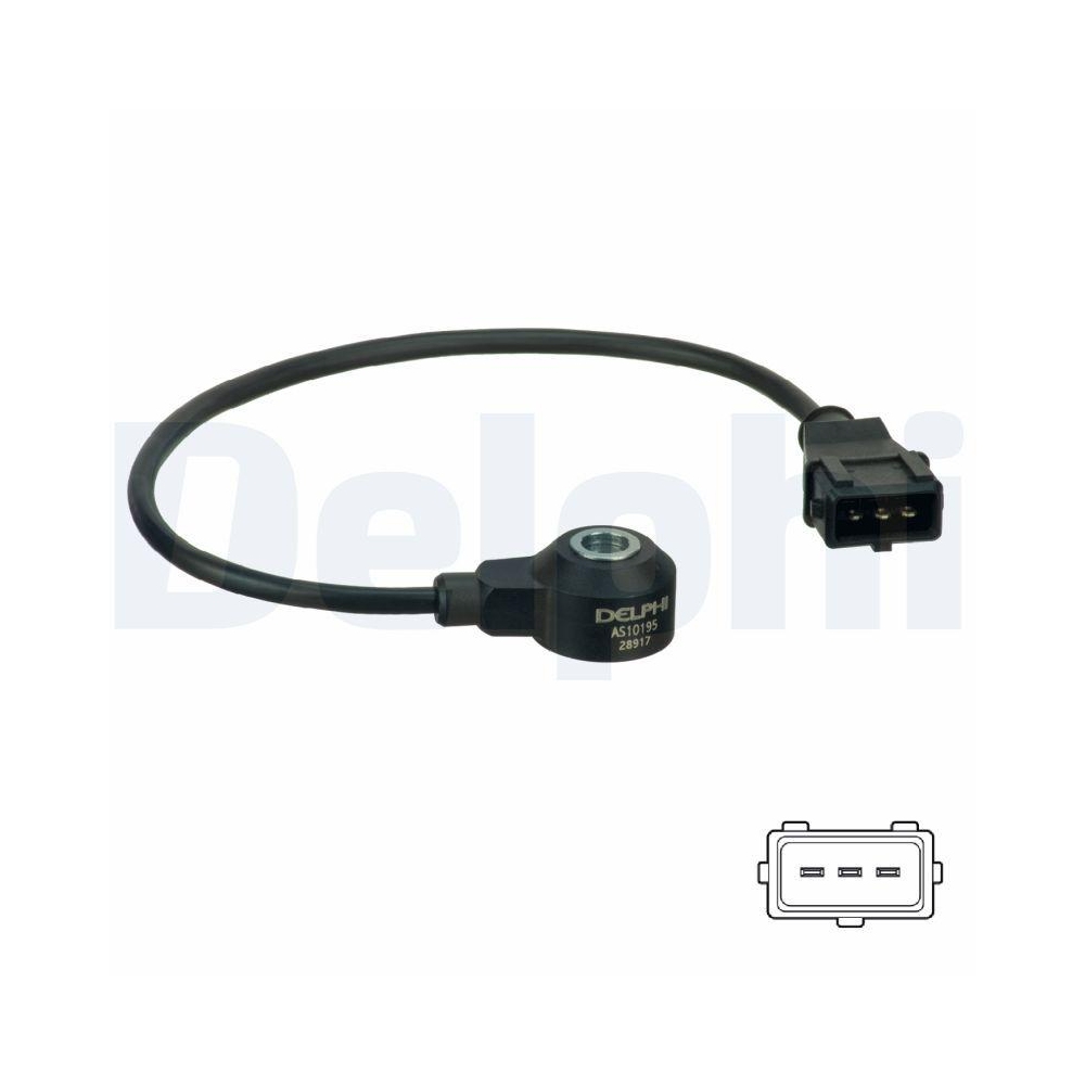 DELPHI AS10195 Klopfsensor f&uuml;r OPEL VAUXHALL DAEWOO GENERAL MOTORS