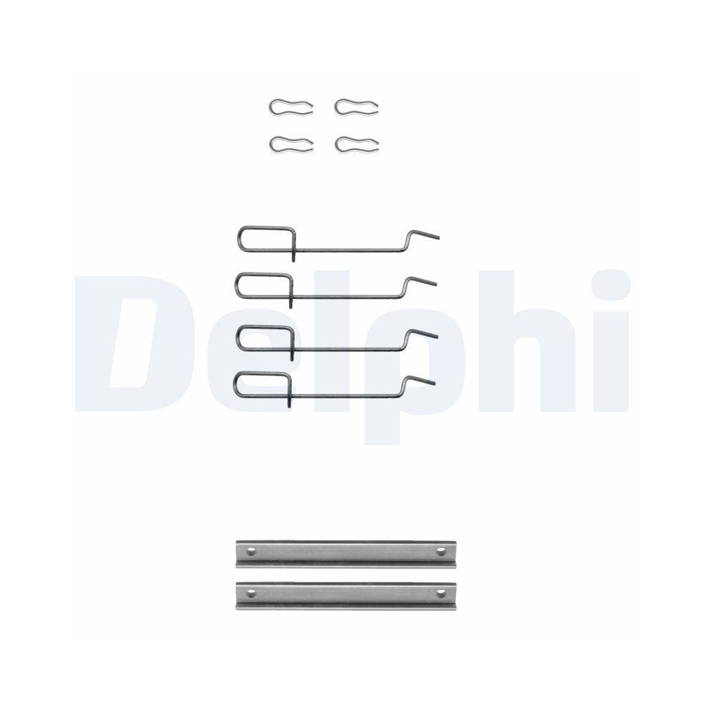 DELPHI LX0113 Zubeh&ouml;rsatz, Scheibenbremsbelag f&uuml;r RENAULT, Vorderachse
