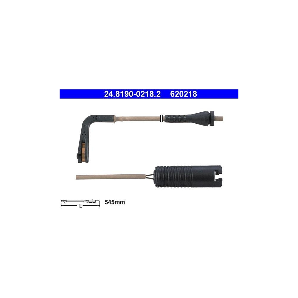 Warnkontakt, Bremsbelagverschlei&szlig; ATE 24.8190-0218.2 f&uuml;r BMW, Hinterachse