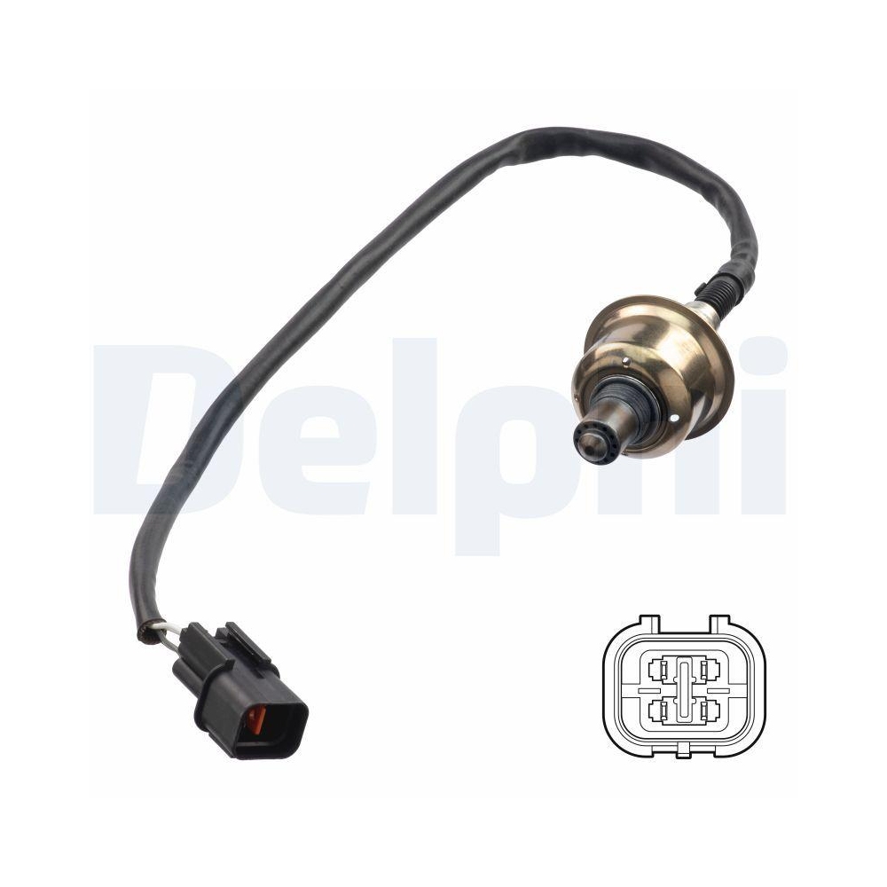 DELPHI ES21324-12B1 Lambdasonde f&uuml;r HYUNDAI, vor Katalysator, vorne