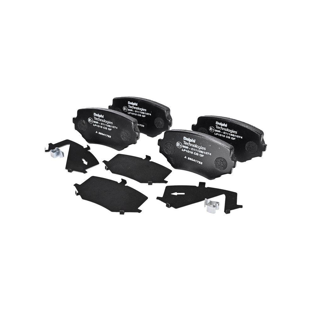 DELPHI LP1015 Bremsbelagsatz, Scheibenbremse f&uuml;r SUZUKI, Vorderachse