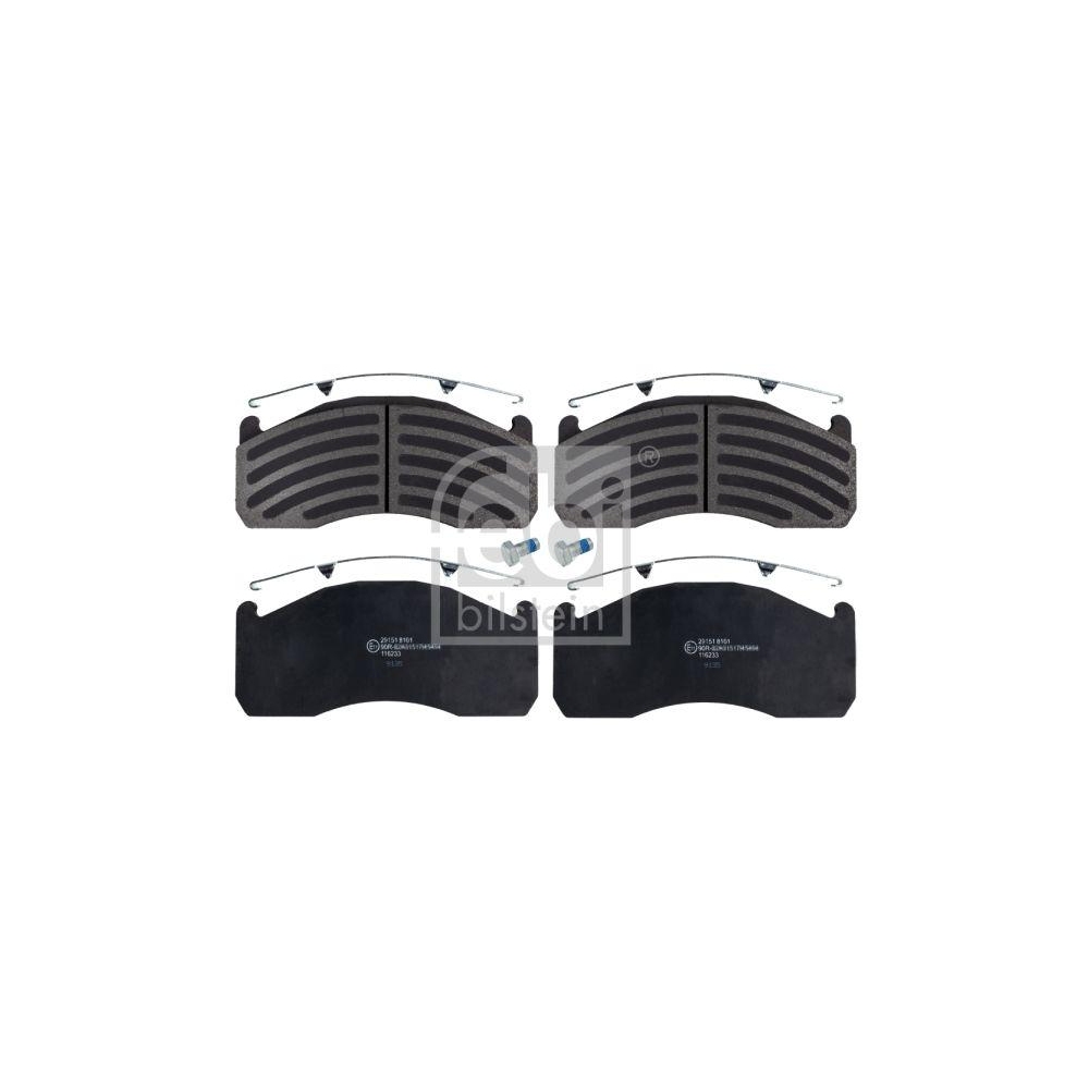FEBI BILSTEIN Bremsbelagsatz, Scheibenbremse 116233 f&uuml;r VOLVO, Hinterachse