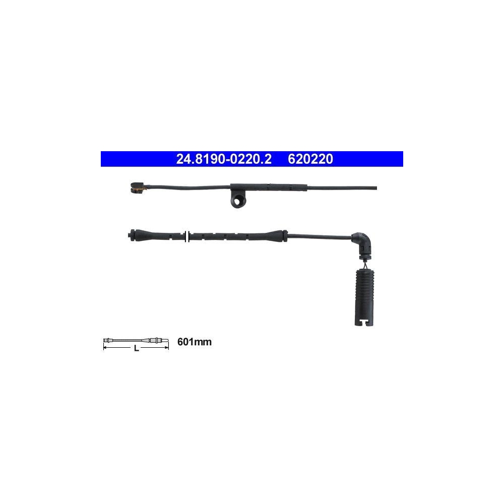 Warnkontakt, Bremsbelagverschlei&szlig; ATE 24.8190-0220.2 f&uuml;r BMW, Vorderachse