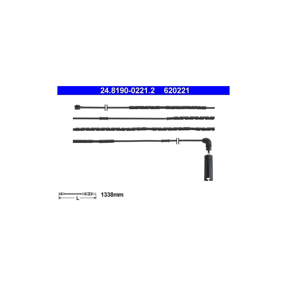 Warnkontakt, Bremsbelagverschlei&szlig; ATE 24.8190-0221.2 f&uuml;r BMW, Hinterachse