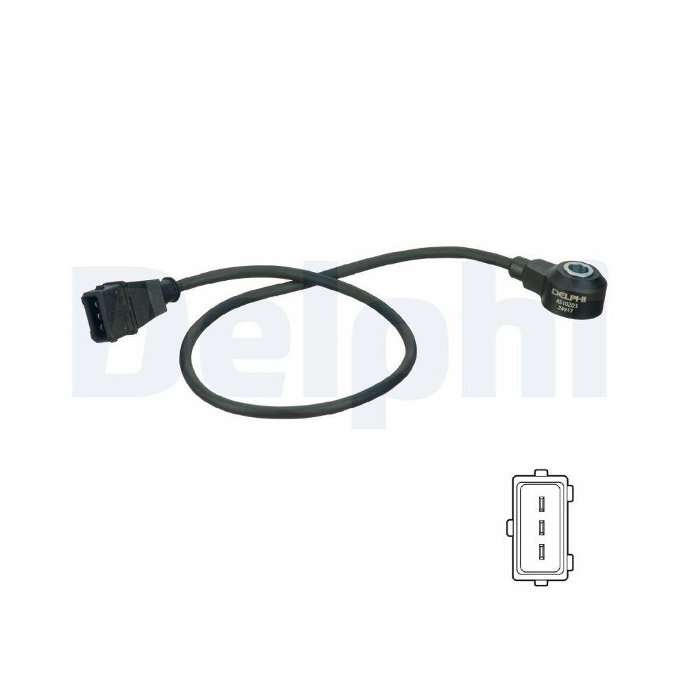 DELPHI AS10203 Klopfsensor f&uuml;r AUDI SKODA VW VAG, beidseitig