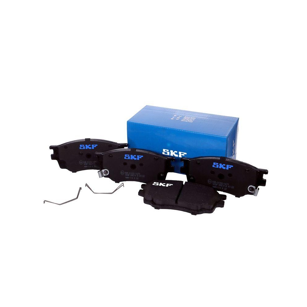 Bremsbelagsatz, Scheibenbremse SKF VKBP 80619 A f&uuml;r MAZDA, Vorderachse