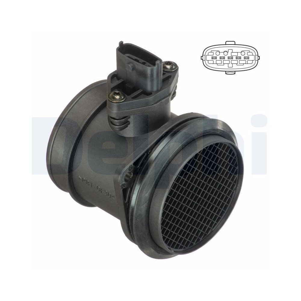 Luftmassenmesser DELPHI AF10411-12B1 für FORD VOLVO