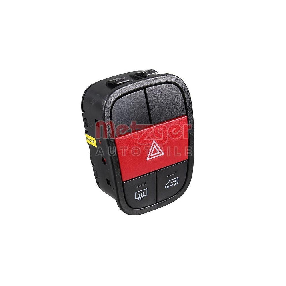 Warnblinkschalter METZGER 09161103 ORIGINAL ERSATZTEIL GREENPARTS für CITROËN