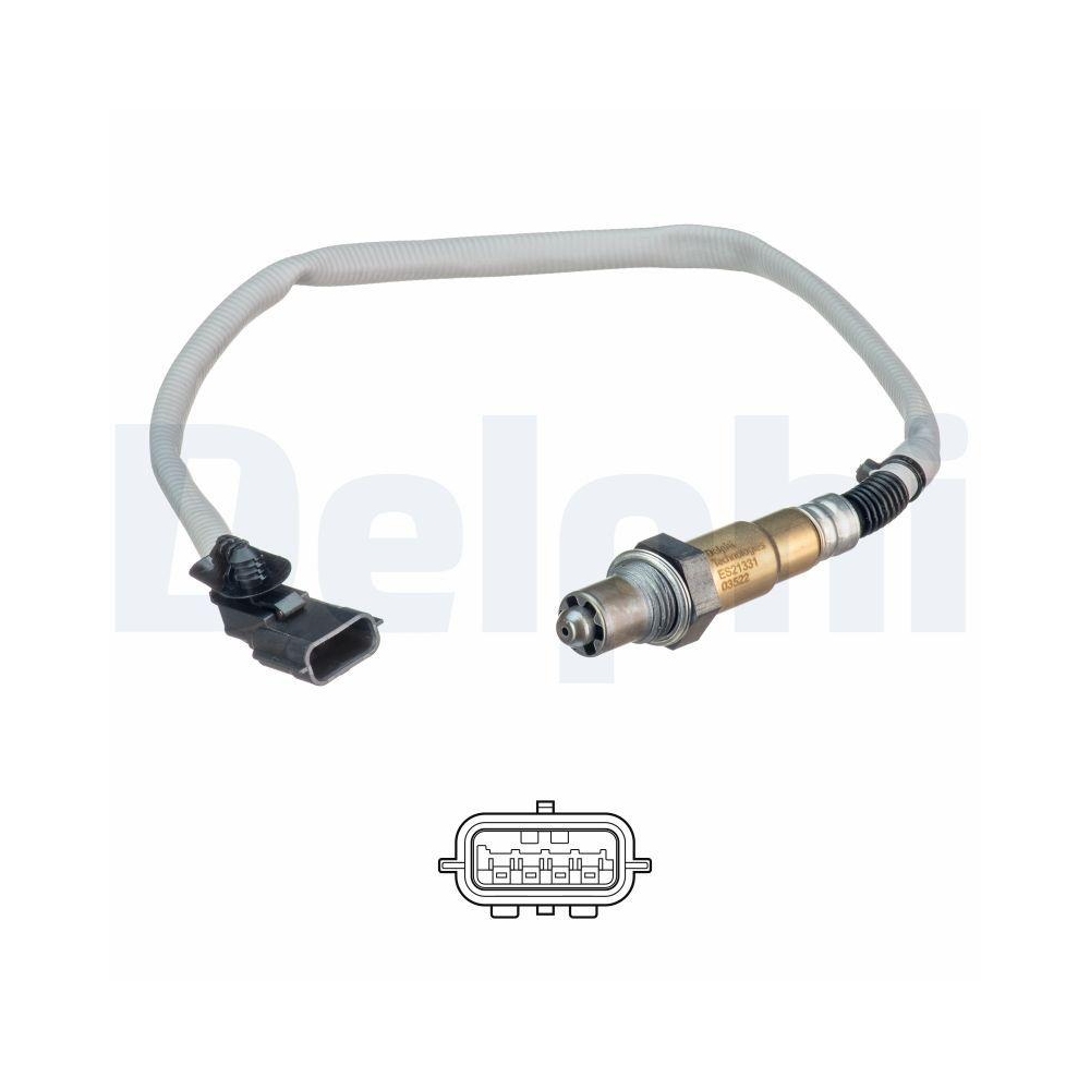 DELPHI ES21331-12B1 Lambdasonde f&uuml;r RENAULT, nach Katalysator, vor Katalysator