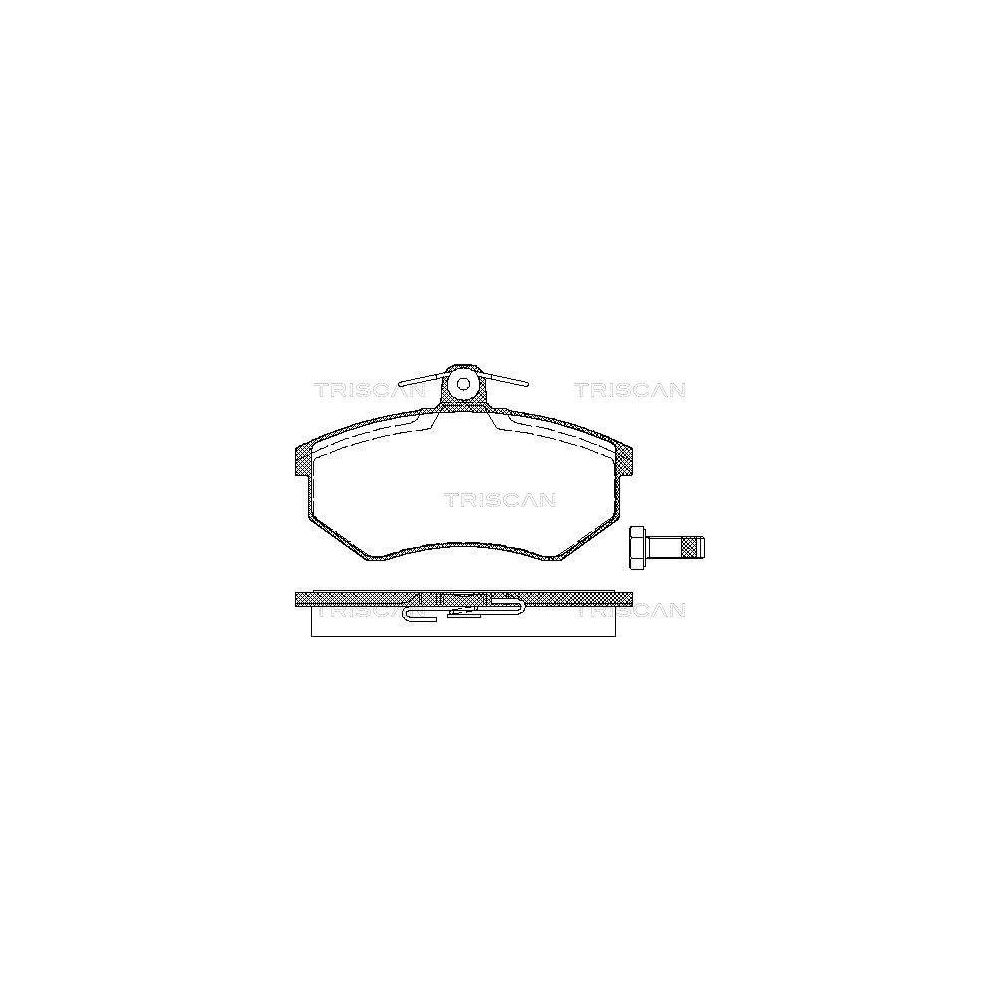 Bremsbelagsatz, Scheibenbremse TRISCAN 8110 29934 f&uuml;r AUDI VW, Vorderachse