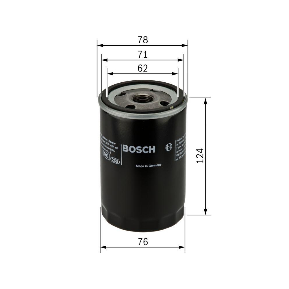 Ölfilter BOSCH 0 451 103 105 für AUDI AUSTIN FORD MERCEDES-BENZ OPEL PEUGEOT VW