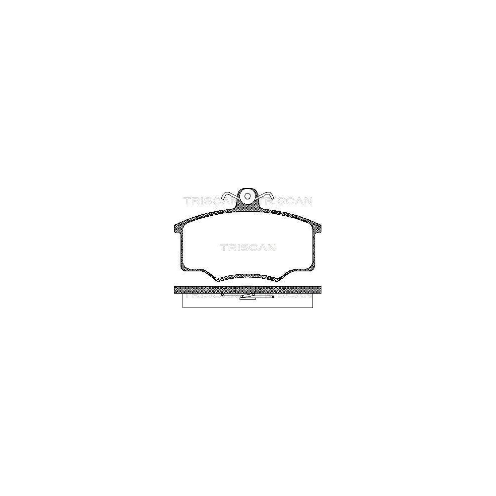Bremsbelagsatz, Scheibenbremse TRISCAN 8110 29945 f&uuml;r AUDI, Vorderachse