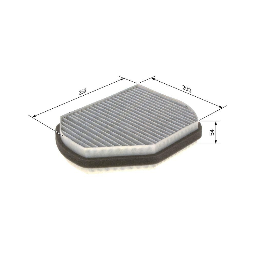 Filter, Innenraumluft BOSCH 1 987 432 301 für CHRYSLER FIAT MERCEDES-BENZ