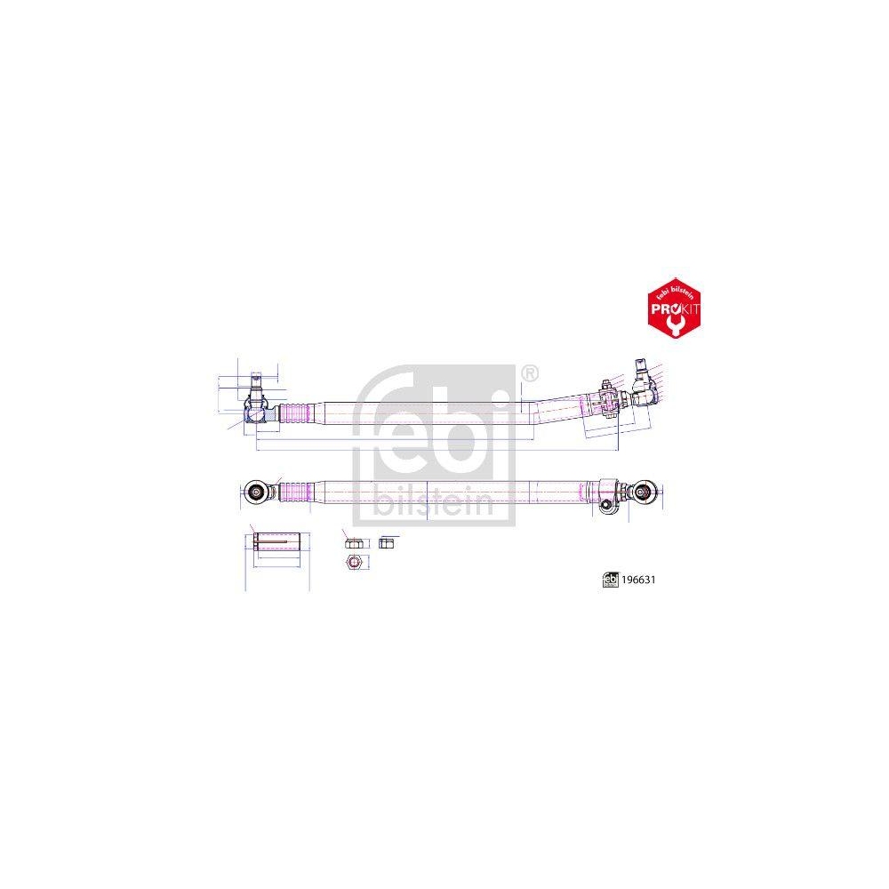 FEBI BILSTEIN Lenkstange 196631 ProKit f&uuml;r VOLVO