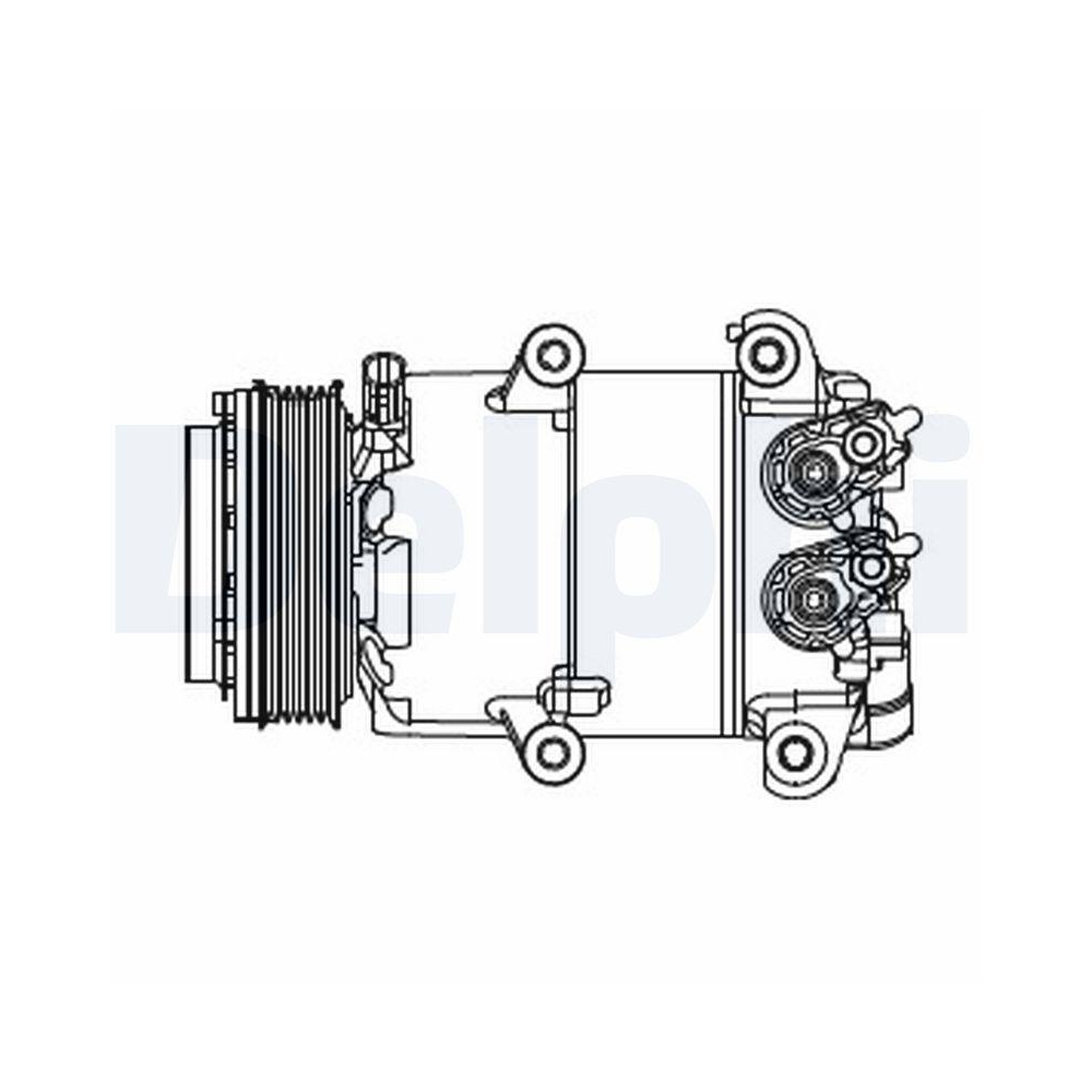 DELPHI CS20466 Kompressor, Klimaanlage f&uuml;r FORD