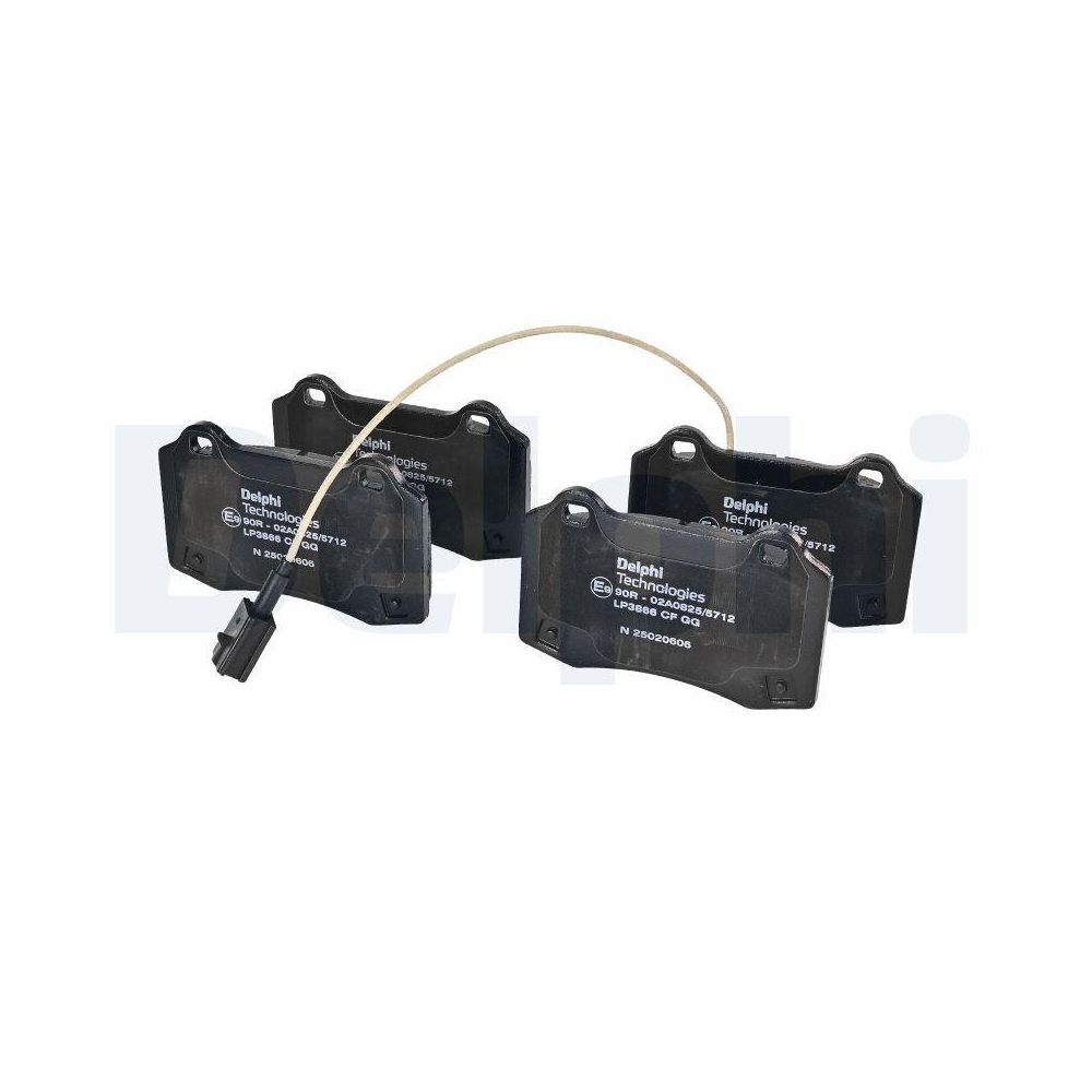 DELPHI LP3866 Bremsbelagsatz, Scheibenbremse f&uuml;r MASERATI, Hinterachse