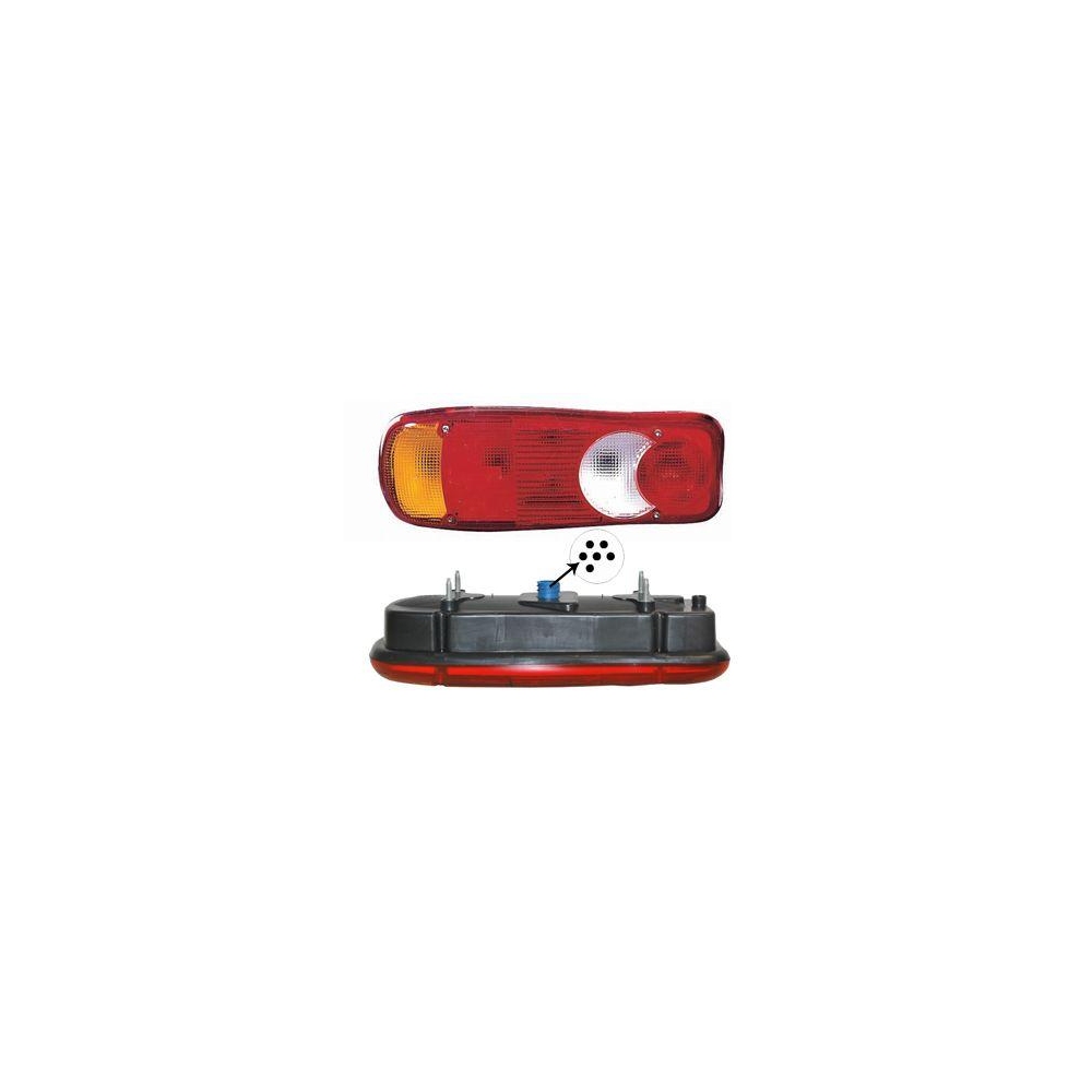 Heckleuchte VAN WEZEL 1651935 für CITROËN FIAT PEUGEOT RENAULT CITROËN/PEUGEOT