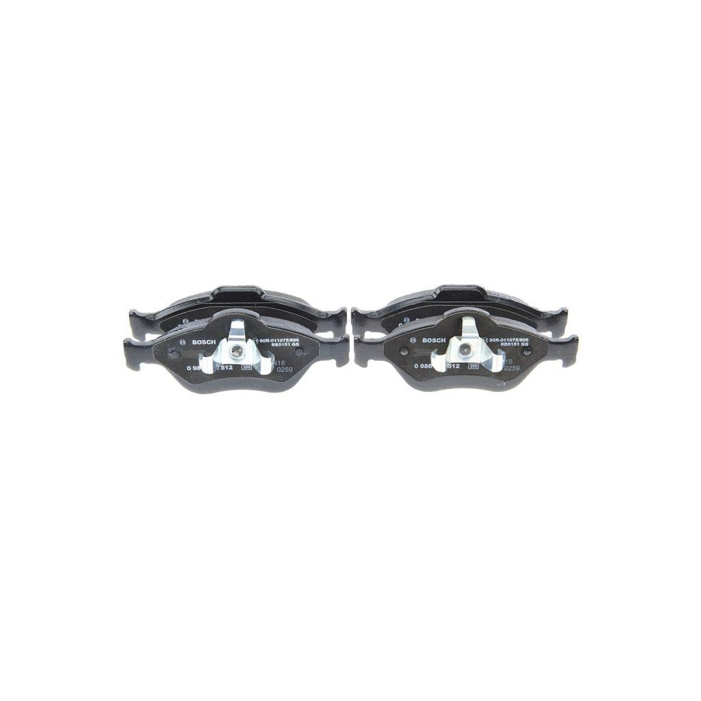 Bremsbelagsatz, Scheibenbremse BOSCH 0 986 494 512 f&uuml;r FORD